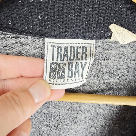 Vintage Trader Bay Track Jacket XL Zip Sweatshirt Retro Striped Jogging 80s - Picture 6 of 10